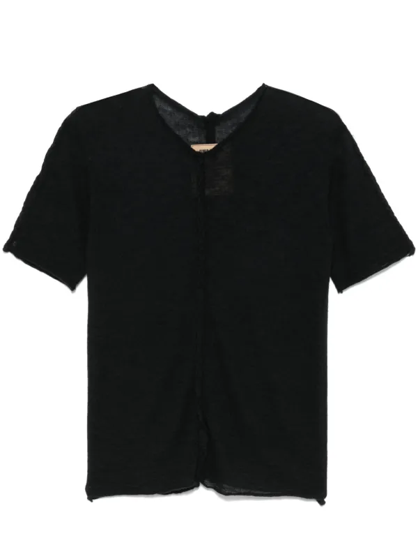 Uma Wang Cashmere T-shirt | Black | FARFETCH JO