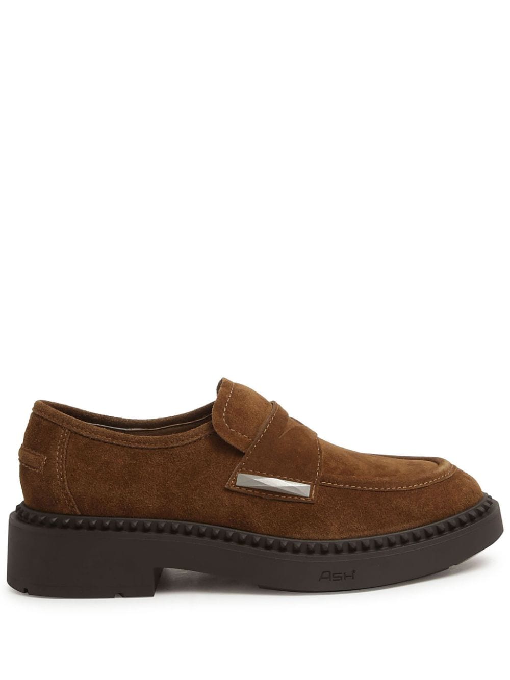 Ash Leren loafers Bruin