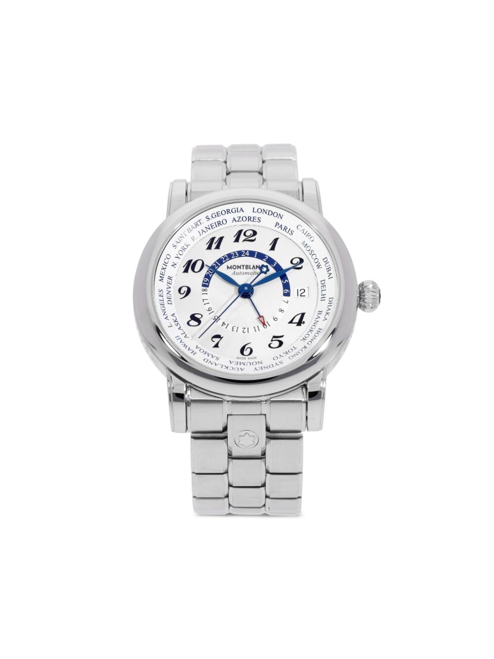 Pre-owned Montblanc 2018  Star Gmt 42mm In White