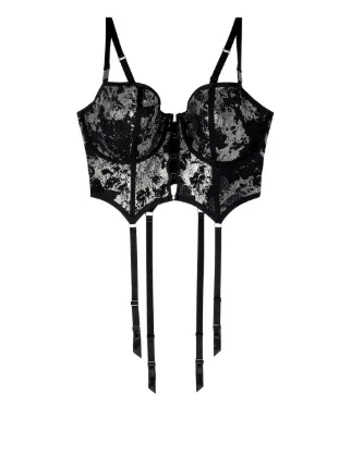 Diesel x Savage x Fenty Foiled Bustier | Silver | FARFETCH