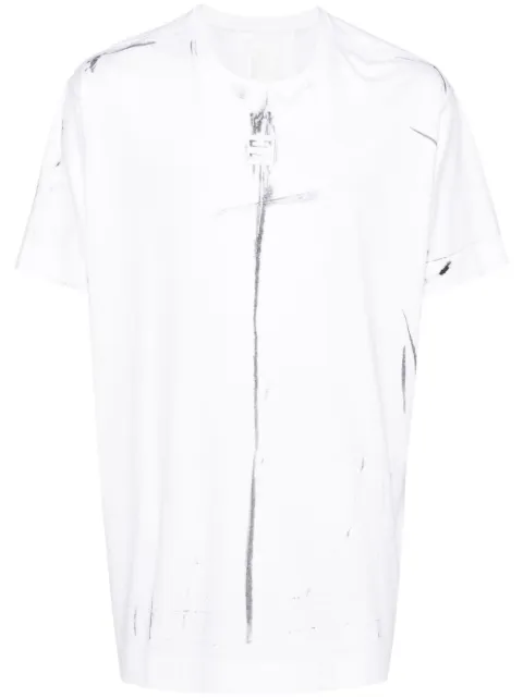 Givenchy playera con logo estampado