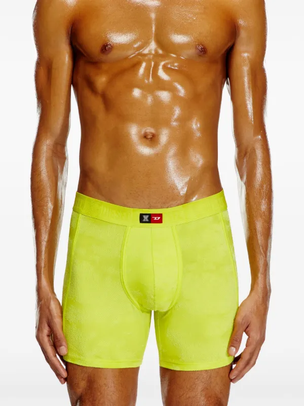 ボクサーパンツ Diesel Fluo Yellow Stretch Nylon Diesel X Savage X Fenty Box Diesel x Savage x Fenty Flocked Boxer Briefs | Green | FARFETCH