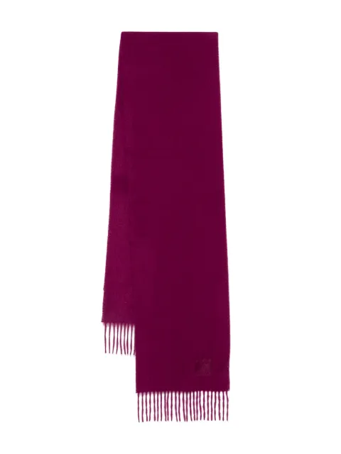 Paul Smith embroidered-logo cashmere scarf