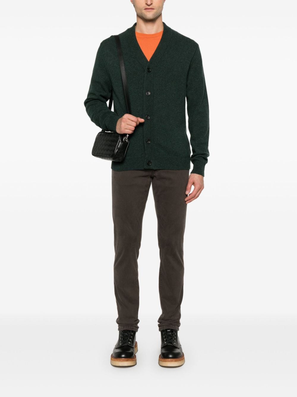 PS Paul Smith Vest van merino wol - Groen