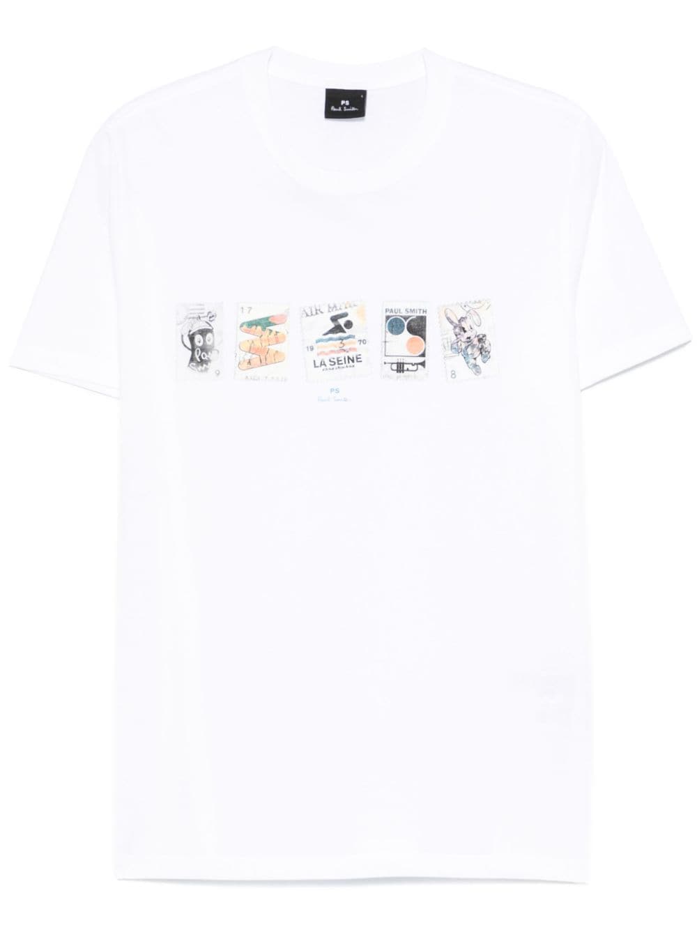 stamp-print T-shirt