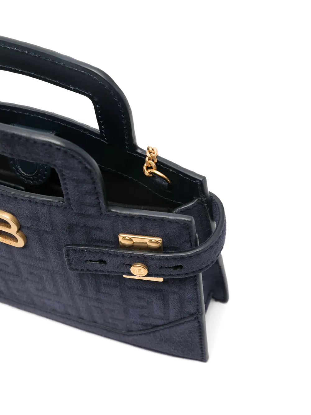 Balmain Kleine B-Buzz shopper Blauw