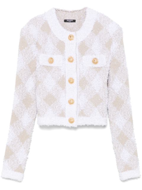 Balmain gingham tweed jacket Women