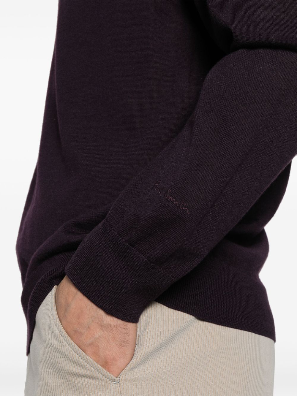 Shop Paul Smith Wool Sweater In Purple