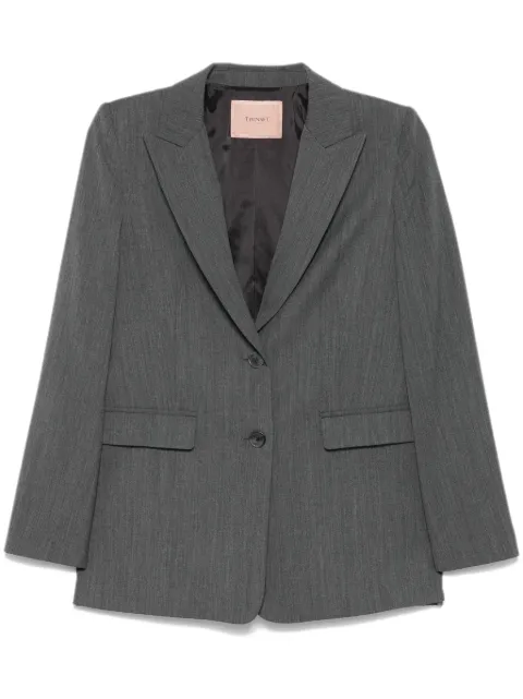 TWINSET logo-plaque blazer