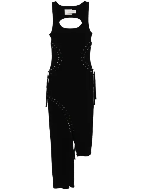 Feng Chen Wang vestido con diseño trenzado