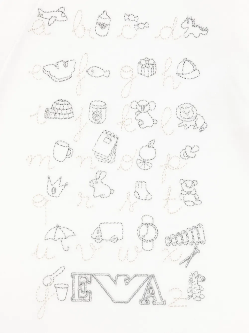 Emporio Armani Kids Pyjama met borduurwerk Wit
