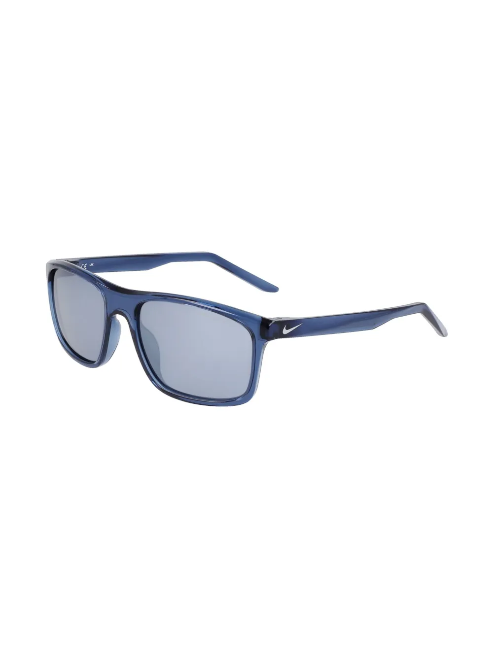 Nike Fire L zonnebril met rechthoekig montuur Blauw