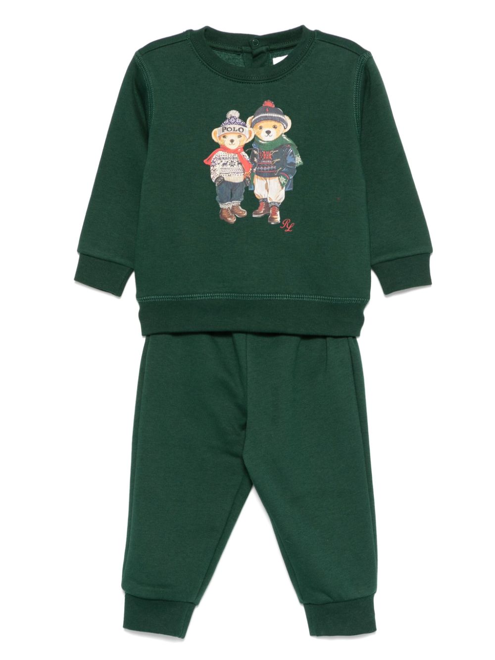 POLO RALPH LAUREN KIDS Polo Bear tracksuit set - Green