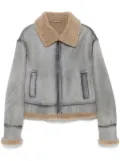 Manokhi leather jacket - Blue