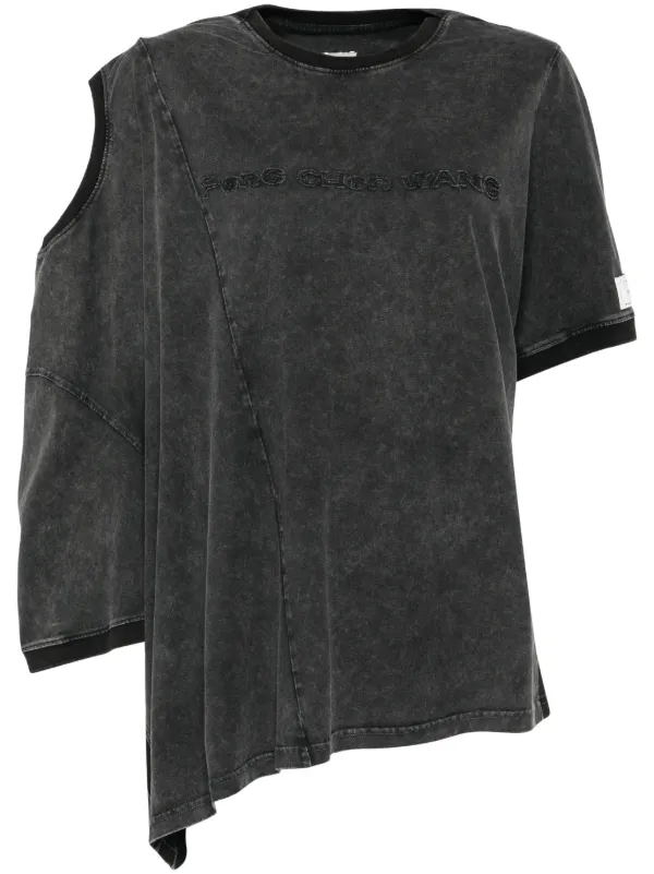 【関税込み】Feng Chen Wang ブラック Double Collar Tシャツ FENG CHEN WANG DOUBLE COLLAR T-SHIRT – 082plus