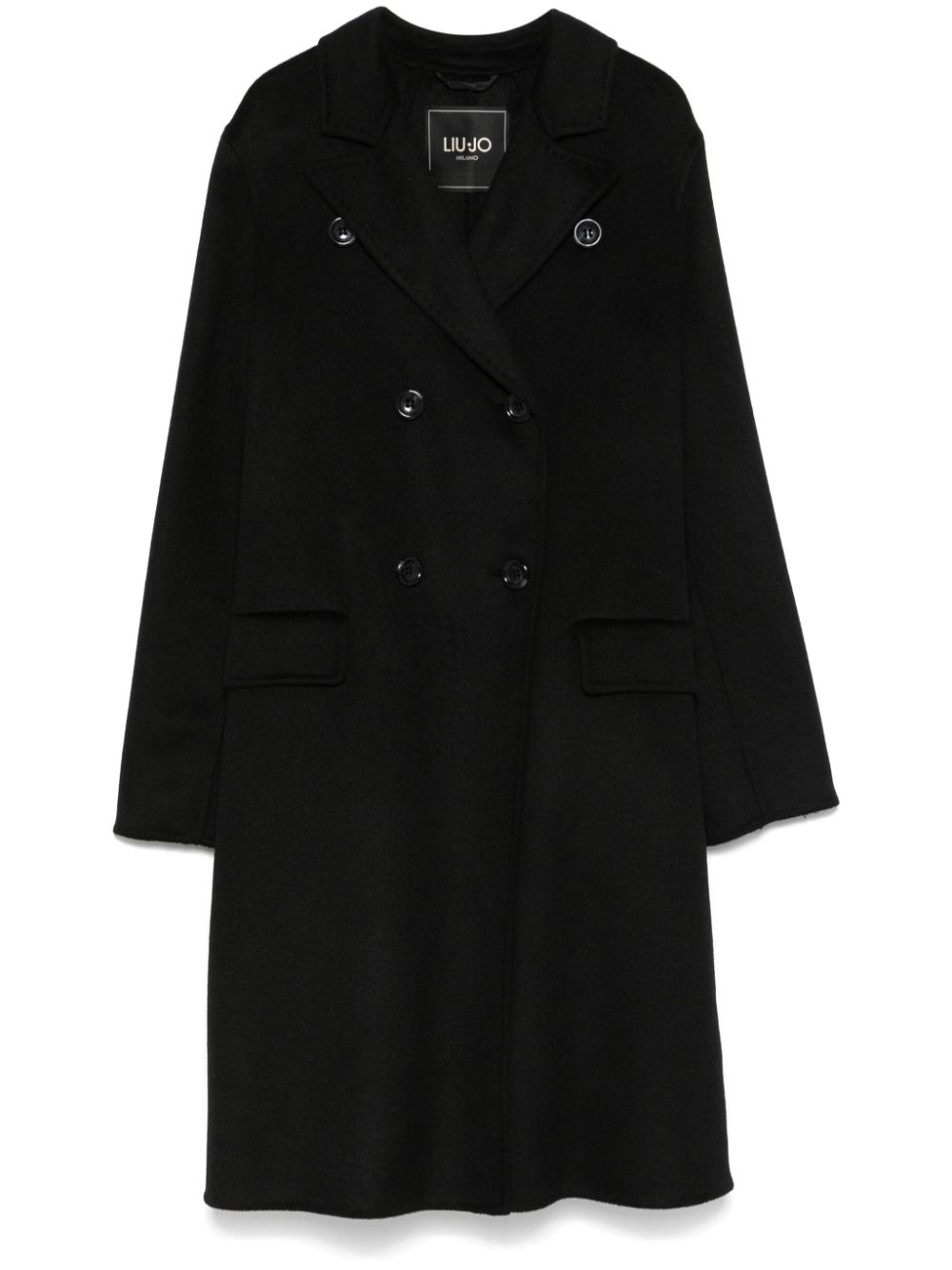 LIU JO double-breasted coat - Black