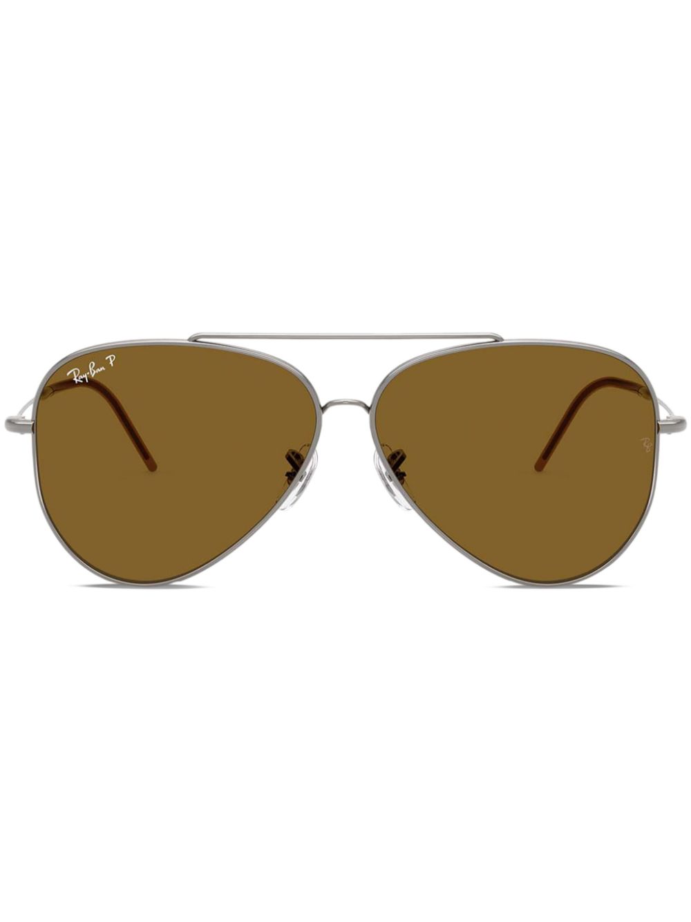 Reverse aviator-frame sunglasses