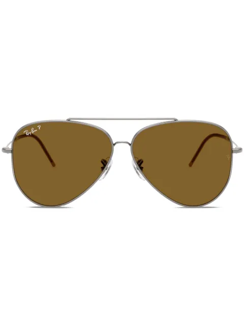 Ray-Ban Reverse aviator-frame sunglasses