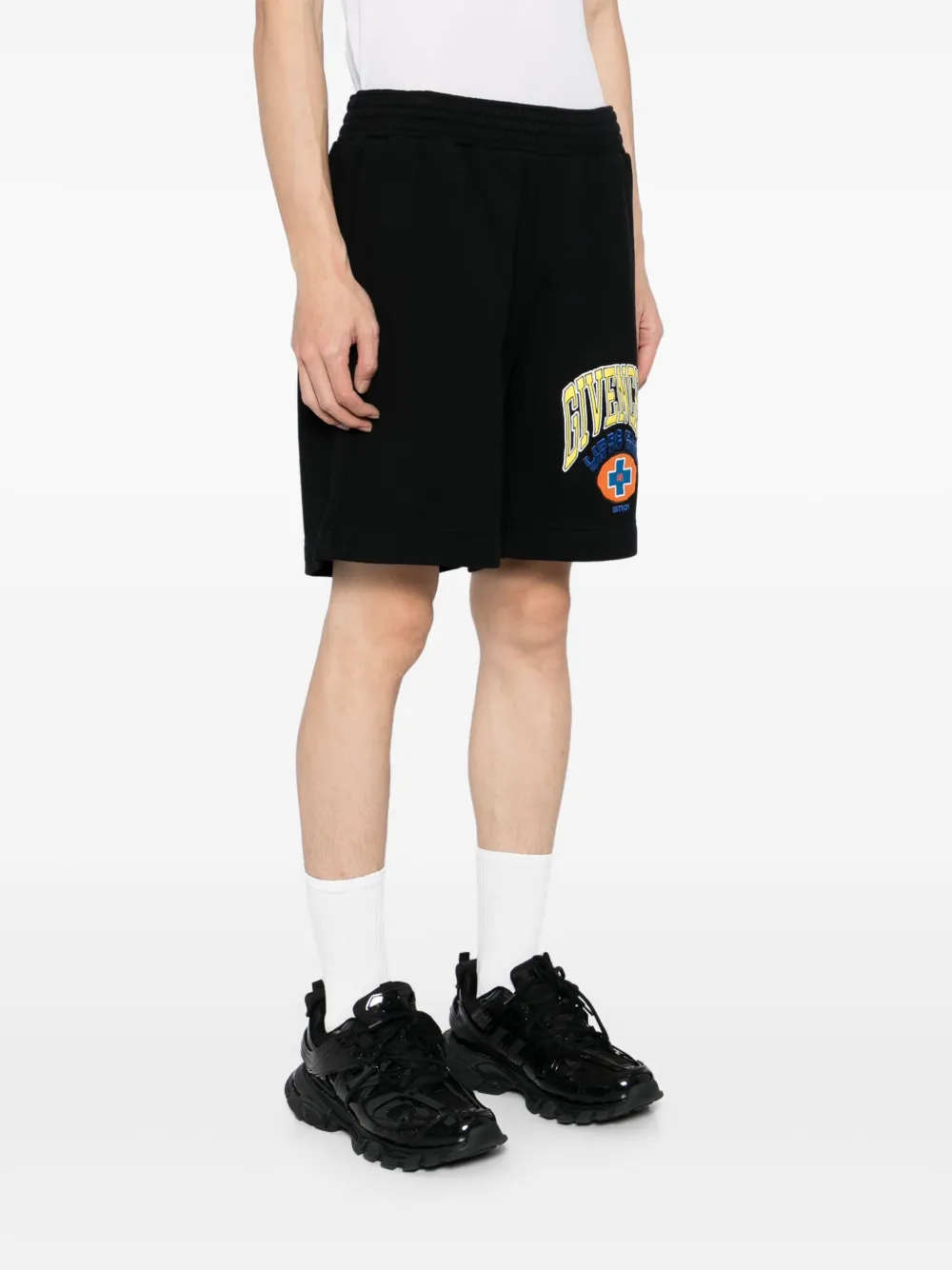 Givenchy Shorts met geborduurd logo Zwart