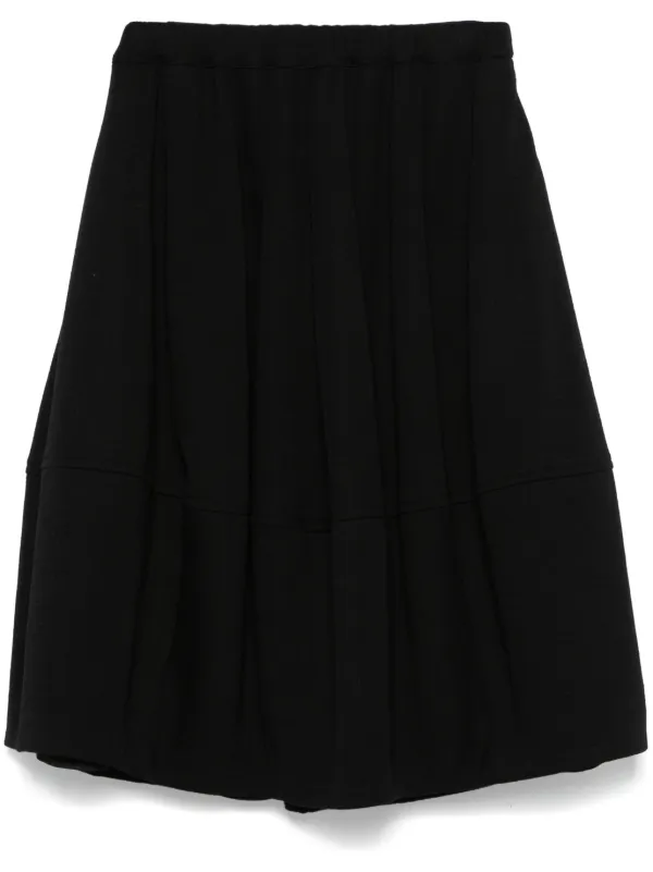 人気海外ブランドアイテム｜ファッション通販 Comme Des Garçons Comme Des Garçons Wool Midi Skirt | Black スカート