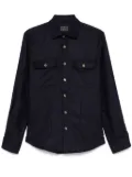 Orian wool shirt jacket - Blue