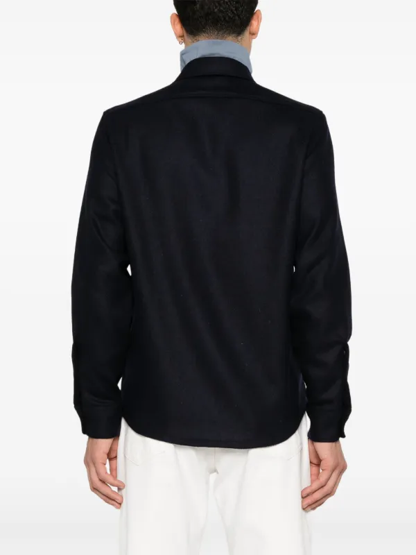 ORIAN オリアン イタリア製 セットアップ アンコン ウールジャケット Orian シャツジャケット | ブルー | FARFETCH JP