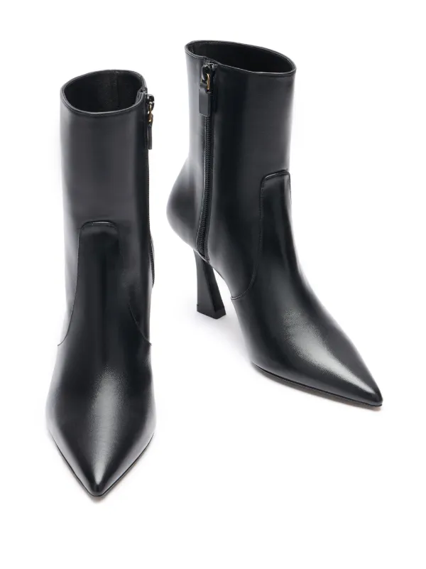 Stuart Weitzman 90mm Leather Ankle Boots Black FARFETCH UK