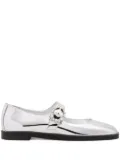 Stuart Weitzman Loralei Crystal ballerina shoes - Silver