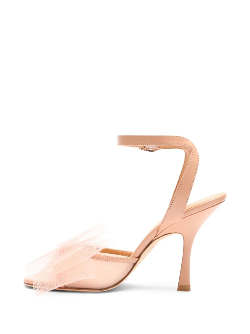 Stuart Weitzman 100mm Blushing Bow sandals Neutrals