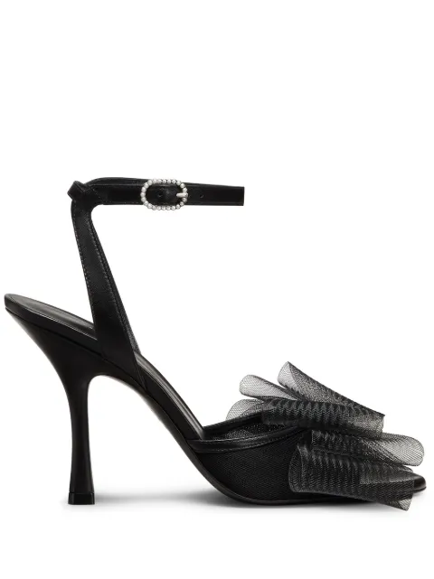Stuart Weitzman 100mm Blushing Bow sandals 