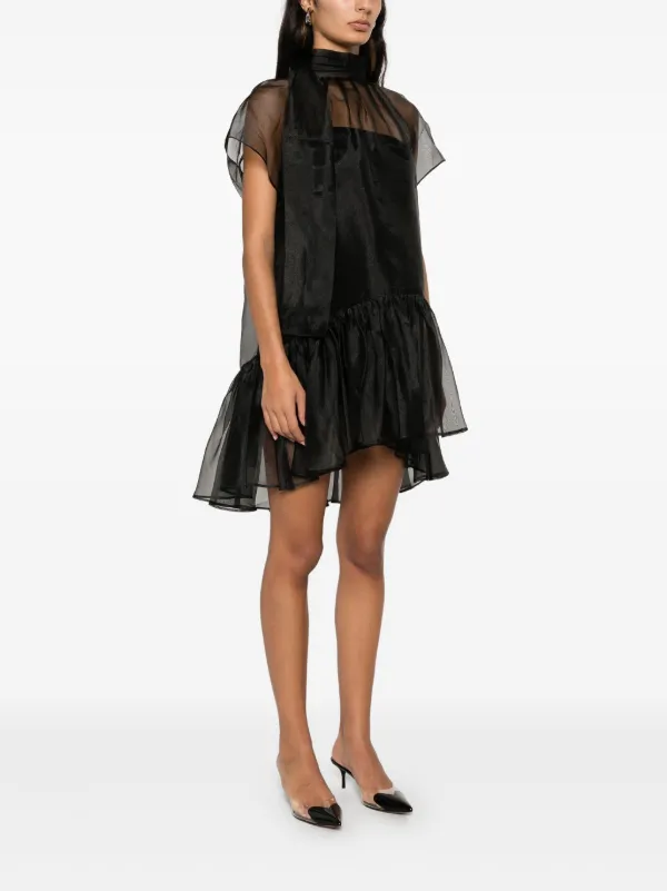 Rozlyn abstract-print minidress