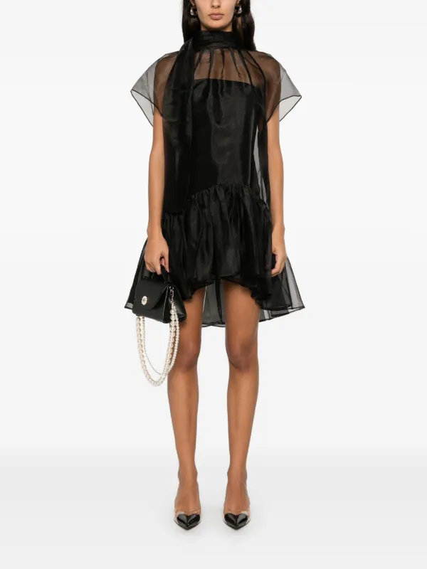 Rozlyn abstract-print minidress