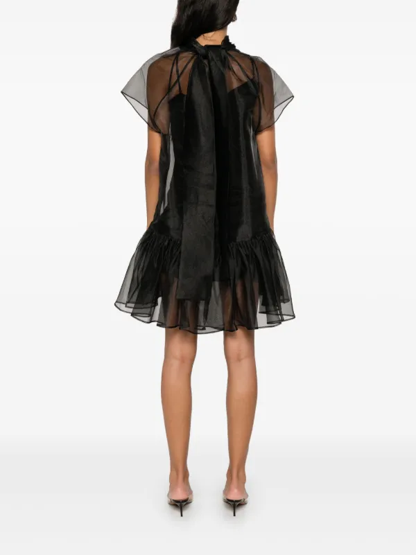 Rozlyn abstract-print minidress