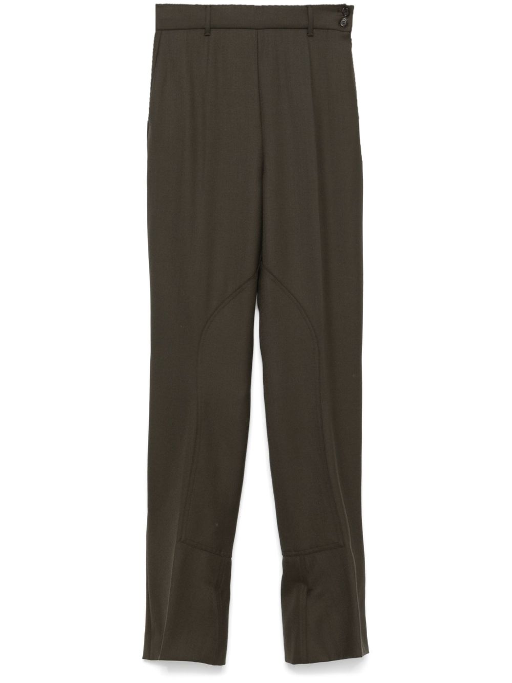 2000s stirrup-cuffs trousers