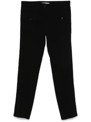 Prada Pre-Owned 2000s cotton-blend Pants | Black | FARFETCH ZA