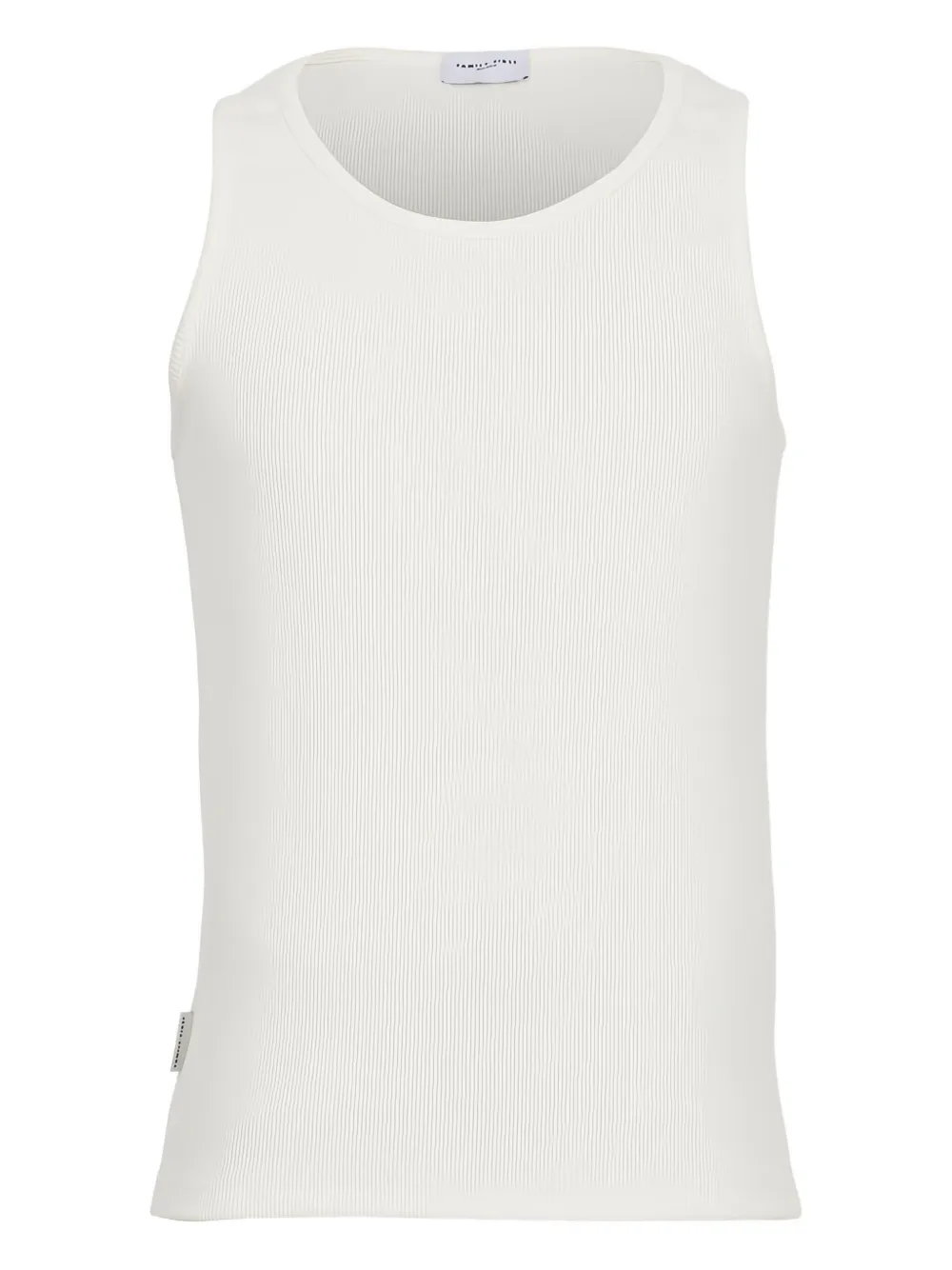 Family First ribbed tank top | Neutrals | Image 1