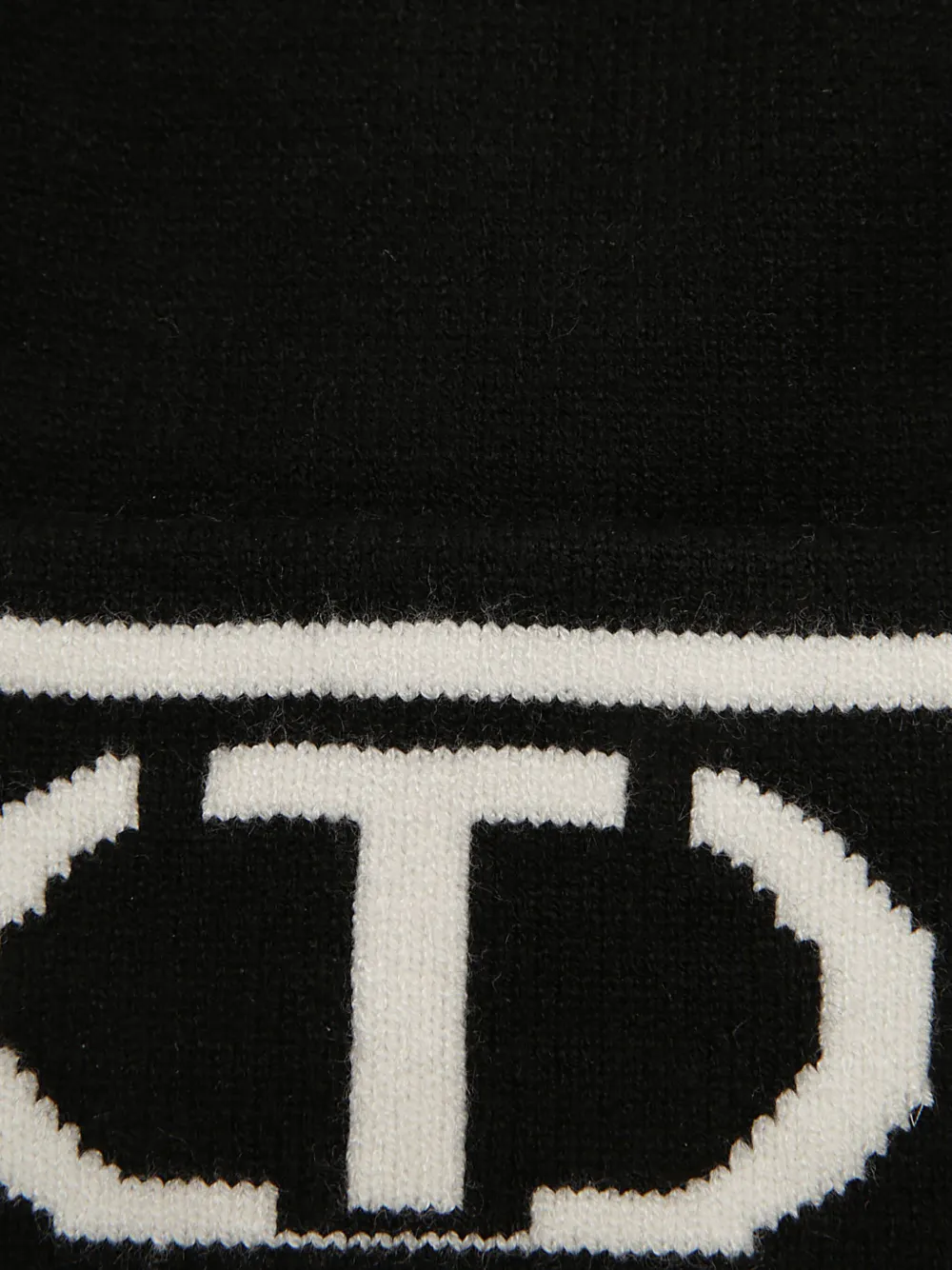 TWINSET Kids Muts met logo jacquard Zwart