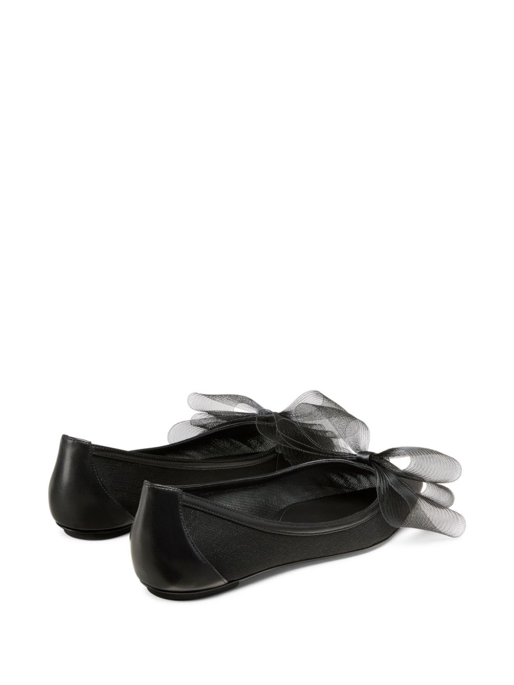 Stuart Weitzman Leren ballerina's Zwart