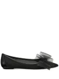 Stuart Weitzman leather ballerina shoes - Black