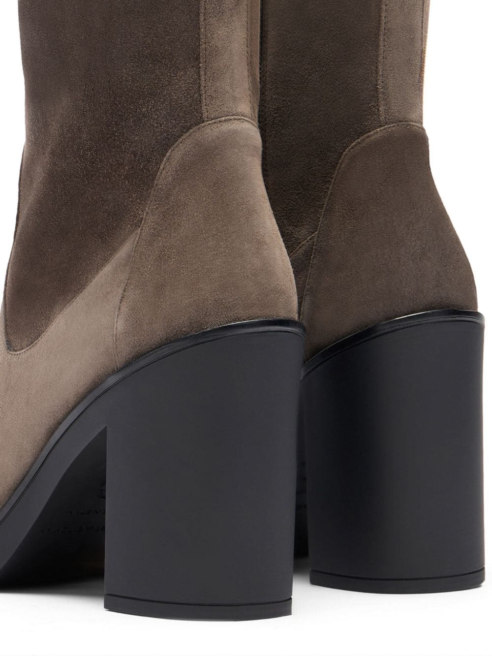 Shop Stuart Weitzman Bethenny Suede Boots In Nude