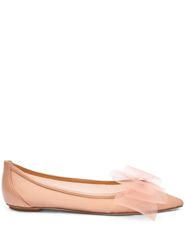 Stuart weitzman leather ballet flats cheap