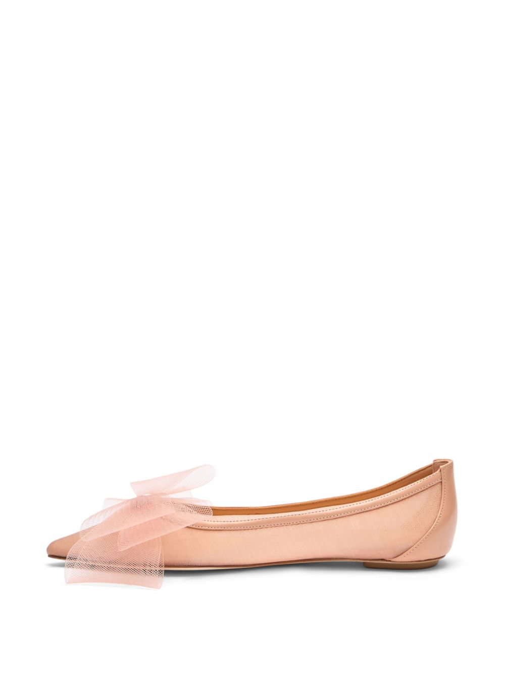 Stuart Weitzman Leren ballerina's Beige