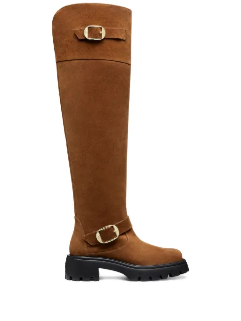 Stuart Weitzman Bota Emerson Moto com salto 50mm