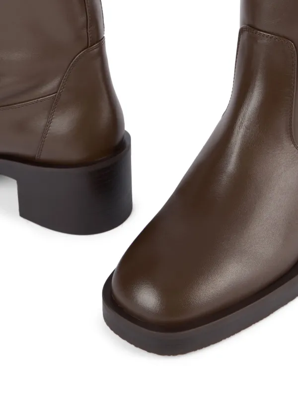 Stuart Weitzman Panelled knee-length Boots | Brown | FARFETCH