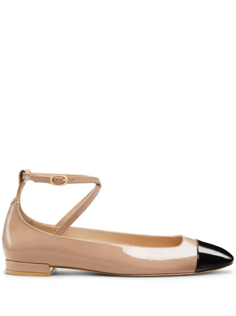 Stuart Weitzman leather ballerina shoes