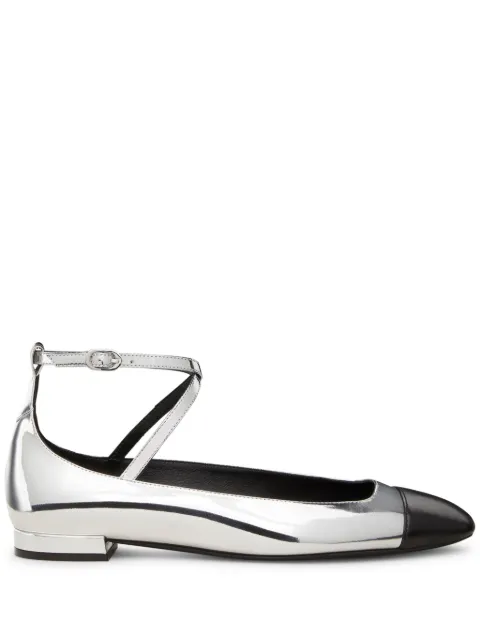 Stuart Weitzman leather ballerina shoes