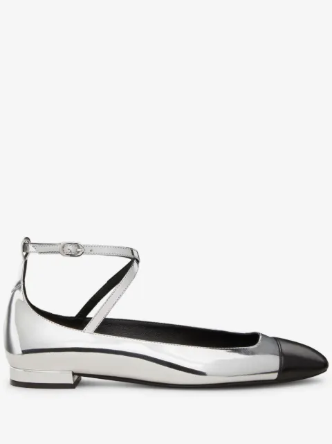 Stuart Weitzman leather ballerina shoes