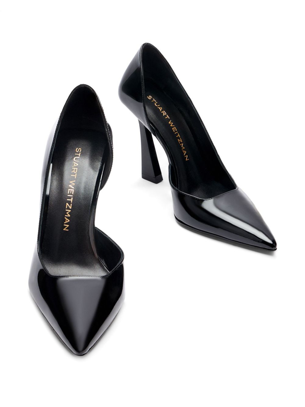 Shop Stuart Weitzman 100mm Vinnie Pumps In Black