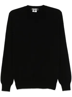 トップス BLACK Comme des garcons knit sweater Black Comme des Garçons CDG Distressed Knit Jumper XL | eBay