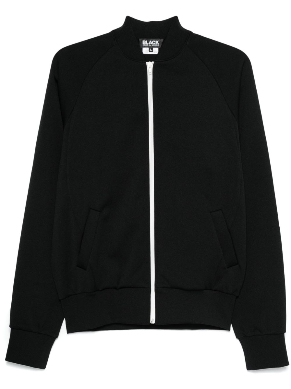 Black Comme Des Garçons zip-up sweatshirt